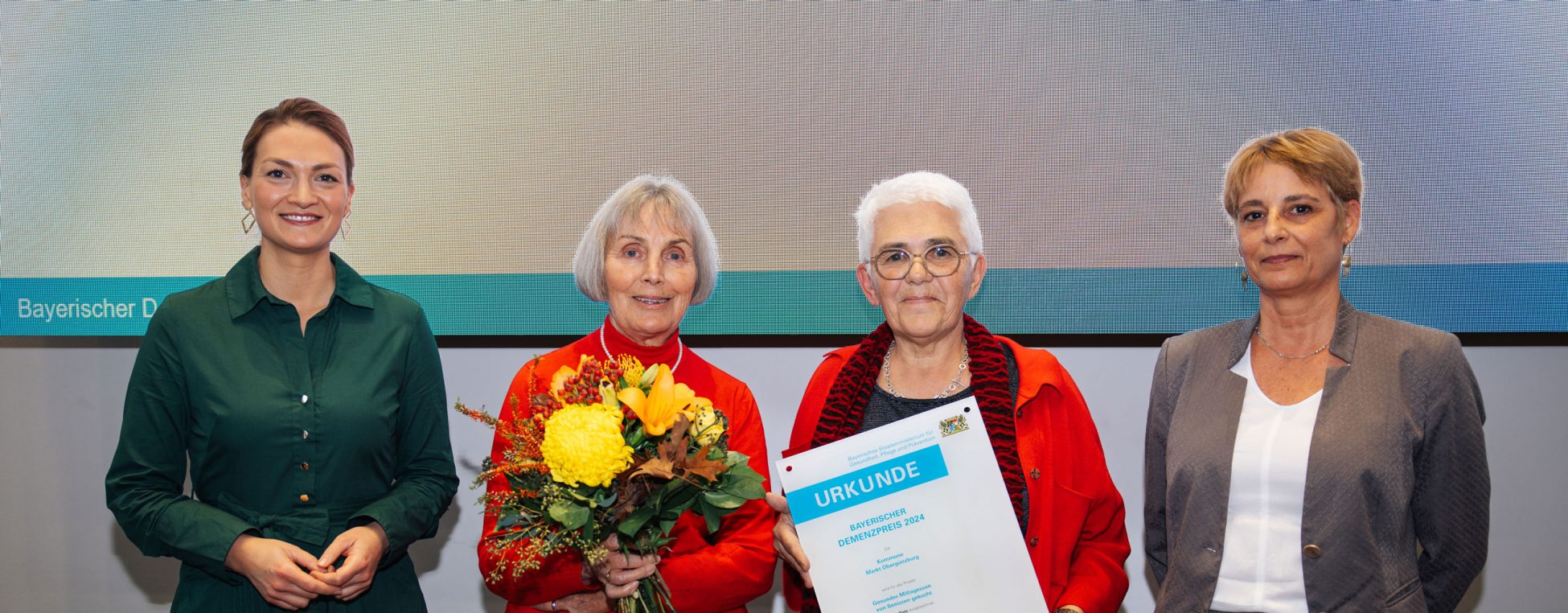 Markt Obergünzburg für das Projekt „Gesundes Mittagessen von Senioren gekocht“ Demenzpreis 2024